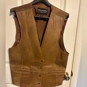 Wilson Brown leather vest